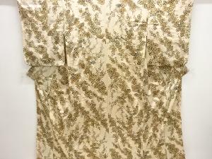 アンティーク　紋錦紗菊模様着物